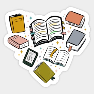 heart of books Sticker